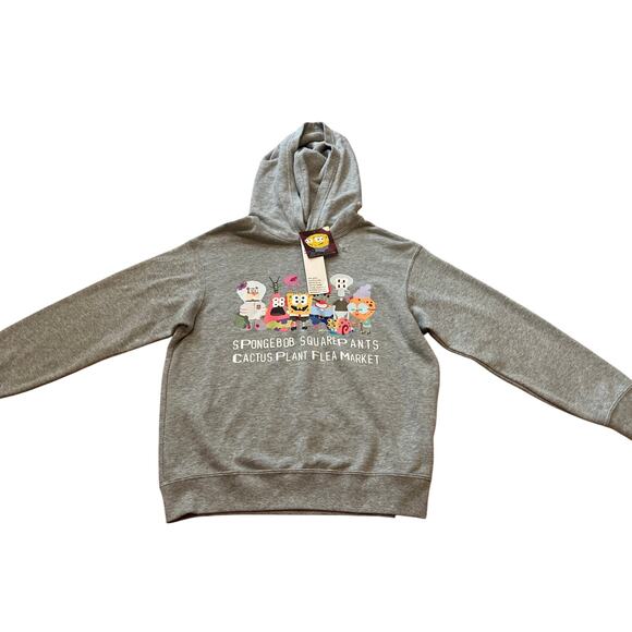 NWT Cactus Plant Flea Market CPFM Uniqlo SpongeBob SquarePants Hoodie XS 150 - Picture 1 of 8